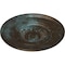 Ekena Millwork Large Floral Ceiling Medallion, Hand-Painted Bronze Blue Patina, 41 1/8"OD x 2 1/2"P CM41FLBBS - alternate 2